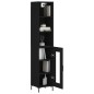 vidaXL Highboard Schwarz 34,5x34x180 cm Holzwerkstoff vidaXL Highboard Schwarz 34,5x34x180 cm Holzwerkstoff