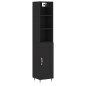 vidaXL Highboard Schwarz 34,5x34x180 cm Holzwerkstoff vidaXL Highboard Schwarz 34,5x34x180 cm Holzwerkstoff