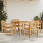 vidaXL Gartenstühle 4 Stk. 58x59x88 cm Massivholz Teak vidaXL Gartenstühle 4 Stk. 58x59x88 cm Massivholz Teak