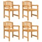 vidaXL Gartenstühle 4 Stk. 58x59x88 cm Massivholz Teak vidaXL Gartenstühle 4 Stk. 58x59x88 cm Massivholz Teak