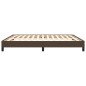 Bettgestell Braun 180x200 cm Kunstleder Bettgestell Braun 180x200 cm Kunstleder