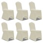 vidaXL Stretch-Stuhlhussen 12 Stk. Creme vidaXL Stretch-Stuhlhussen 12 Stk. Creme