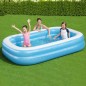 Bestway Aufblasbarer Pool Rechteckig 262x175x51cm Blau und Weiß Bestway Aufblasbarer Pool Rechteckig 262x175x51cm Blau und Weiß