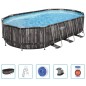 Bestway Power Steel Pool-Set Oval 488x305x107 cm Bestway Power Steel Pool-Set Oval 488x305x107 cm
