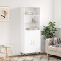 vidaXL Highboard Weiß 69,5x34x180 cm Holzwerkstoff vidaXL Highboard Weiß 69,5x34x180 cm Holzwerkstoff