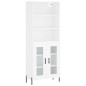 vidaXL Highboard Weiß 69,5x34x180 cm Holzwerkstoff vidaXL Highboard Weiß 69,5x34x180 cm Holzwerkstoff