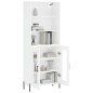 vidaXL Highboard Weiß 69,5x34x180 cm Holzwerkstoff vidaXL Highboard Weiß 69,5x34x180 cm Holzwerkstoff