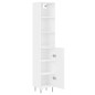 vidaXL Highboard Weiß 34,5x34x180 cm Holzwerkstoff vidaXL Highboard Weiß 34,5x34x180 cm Holzwerkstoff