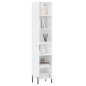 vidaXL Highboard Weiß 34,5x32,5x180 cm Holzwerkstoff vidaXL Highboard Weiß 34,5x32,5x180 cm Holzwerkstoff