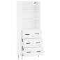 vidaXL Highboard Weiß 69,5x34x180 cm Holzwerkstoff vidaXL Highboard Weiß 69,5x34x180 cm Holzwerkstoff