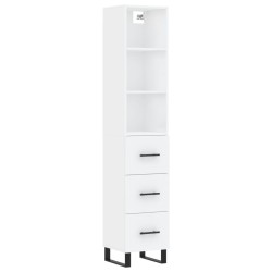 vidaXL Highboard Weiß 34,5x34x180 cm Holzwerkstoff