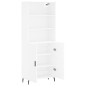 vidaXL Highboard Weiß 69,5x34x180 cm Holzwerkstoff vidaXL Highboard Weiß 69,5x34x180 cm Holzwerkstoff