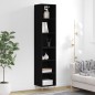 vidaXL Highboard Schwarz 34,5x32,5x180 cm Holzwerkstoff vidaXL Highboard Schwarz 34,5x32,5x180 cm Holzwerkstoff