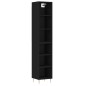 vidaXL Highboard Schwarz 34,5x32,5x180 cm Holzwerkstoff vidaXL Highboard Schwarz 34,5x32,5x180 cm Holzwerkstoff