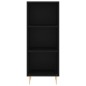 vidaXL Highboard Schwarz 34,5x32,5x180 cm Holzwerkstoff vidaXL Highboard Schwarz 34,5x32,5x180 cm Holzwerkstoff