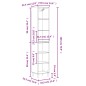 vidaXL Highboard Schwarz 34,5x32,5x180 cm Holzwerkstoff vidaXL Highboard Schwarz 34,5x32,5x180 cm Holzwerkstoff