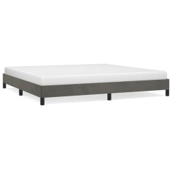 vidaXL Bettgestell Dunkelgrau 200x200 cm Samt