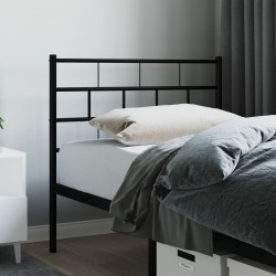 vidaXL Kopfteil Metall Schwarz 100 cm