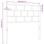 vidaXL Kopfteil Metall Schwarz 100 cm vidaXL Kopfteil Metall Schwarz 100 cm