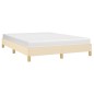 vidaXL Bettgestell Creme 160x200 cm Stoff vidaXL Bettgestell Creme 160x200 cm Stoff