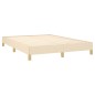 vidaXL Bettgestell Creme 160x200 cm Stoff vidaXL Bettgestell Creme 160x200 cm Stoff