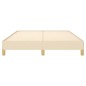 vidaXL Bettgestell Creme 160x200 cm Stoff vidaXL Bettgestell Creme 160x200 cm Stoff
