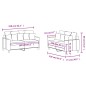 vidaXL 2-tlg. Sofagarnitur mit Kissen Taupe Stoff vidaXL 2-tlg. Sofagarnitur mit Kissen Taupe Stoff