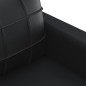vidaXL 3-tlg. Sofagarnitur mit Kissen Schwarz Kunstleder vidaXL 3-tlg. Sofagarnitur mit Kissen Schwarz Kunstleder