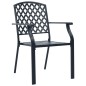 vidaXL 3-tlg. Bistro-Set Stahl Schwarz vidaXL 3-tlg. Bistro-Set Stahl Schwarz