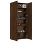 vidaXL Schuhschrank Braun Eichen-Optik 80x35,5x180 cm Holzwerkstoff vidaXL Schuhschrank Braun Eichen-Optik 80x35,5x180 cm Holzwerkstoff