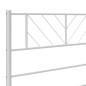 vidaXL Bettgestell mit Kopfteil Metall Weiß 180x200 cm vidaXL Bettgestell mit Kopfteil Metall Weiß 180x200 cm