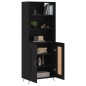 vidaXL Highboard Schwarz 69,5x34x180 cm Holzwerkstoff vidaXL Highboard Schwarz 69,5x34x180 cm Holzwerkstoff