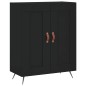 vidaXL Highboard Schwarz 69,5x34x180 cm Holzwerkstoff vidaXL Highboard Schwarz 69,5x34x180 cm Holzwerkstoff