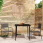 vidaXL 3-tlg. Garten-Essgruppe Grau vidaXL 3-tlg. Garten-Essgruppe Grau