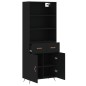 vidaXL Highboard Schwarz 69,5x34x180 cm Holzwerkstoff vidaXL Highboard Schwarz 69,5x34x180 cm Holzwerkstoff