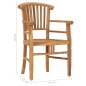 vidaXL 5-tlg. Garten-Essgruppe Massivholz Teak vidaXL 5-tlg. Garten-Essgruppe Massivholz Teak