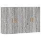 vidaXL Wandschränke 2 Stk. Grau Sonoma Holzwerkstoff vidaXL Wandschränke 2 Stk. Grau Sonoma Holzwerkstoff