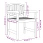 vidaXL Gartenstühle 8 Stk. 58x59x88 cm Massivholz Teak vidaXL Gartenstühle 8 Stk. 58x59x88 cm Massivholz Teak