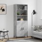 vidaXL Highboard Betongrau 69,5x34x180 cm Holzwerkstoff vidaXL Highboard Betongrau 69,5x34x180 cm Holzwerkstoff