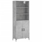 vidaXL Highboard Betongrau 69,5x34x180 cm Holzwerkstoff vidaXL Highboard Betongrau 69,5x34x180 cm Holzwerkstoff