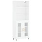 vidaXL Highboard Hochglanz-Weiß 69,5x34x180 cm Holzwerkstoff vidaXL Highboard Hochglanz-Weiß 69,5x34x180 cm Holzwerkstoff