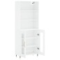 vidaXL Highboard Hochglanz-Weiß 69,5x34x180 cm Holzwerkstoff vidaXL Highboard Hochglanz-Weiß 69,5x34x180 cm Holzwerkstoff