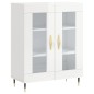 vidaXL Highboard Hochglanz-Weiß 69,5x34x180 cm Holzwerkstoff vidaXL Highboard Hochglanz-Weiß 69,5x34x180 cm Holzwerkstoff