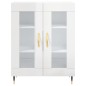 vidaXL Highboard Hochglanz-Weiß 69,5x34x180 cm Holzwerkstoff vidaXL Highboard Hochglanz-Weiß 69,5x34x180 cm Holzwerkstoff