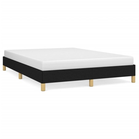 vidaXL Bettgestell Schwarz 140x190 cm Stoff