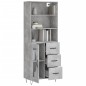 vidaXL Highboard Betongrau 69,5x34x180 cm Holzwerkstoff vidaXL Highboard Betongrau 69,5x34x180 cm Holzwerkstoff