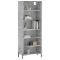 vidaXL Highboard Betongrau 69,5x32,5x180 cm Holzwerkstoff vidaXL Highboard Betongrau 69,5x32,5x180 cm Holzwerkstoff