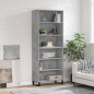 vidaXL Highboard Betongrau 69,5x32,5x180 cm Holzwerkstoff vidaXL Highboard Betongrau 69,5x32,5x180 cm Holzwerkstoff