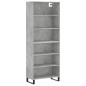 vidaXL Highboard Betongrau 69,5x32,5x180 cm Holzwerkstoff vidaXL Highboard Betongrau 69,5x32,5x180 cm Holzwerkstoff