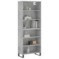 vidaXL Highboard Betongrau 69,5x32,5x180 cm Holzwerkstoff vidaXL Highboard Betongrau 69,5x32,5x180 cm Holzwerkstoff